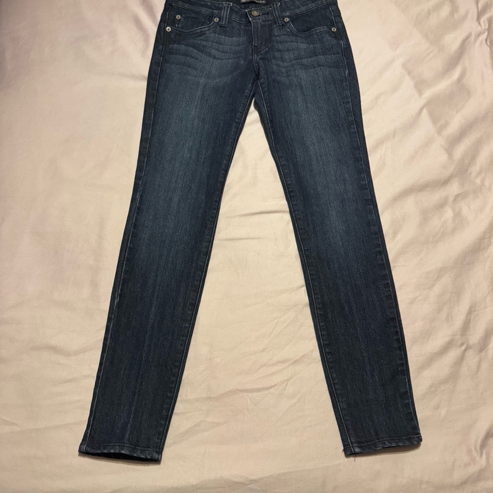 UGS Underground Soul Y2K Low Rise Jeans Women’s Size 5 Dark Wash Straight Leg - Picture 2 of 8